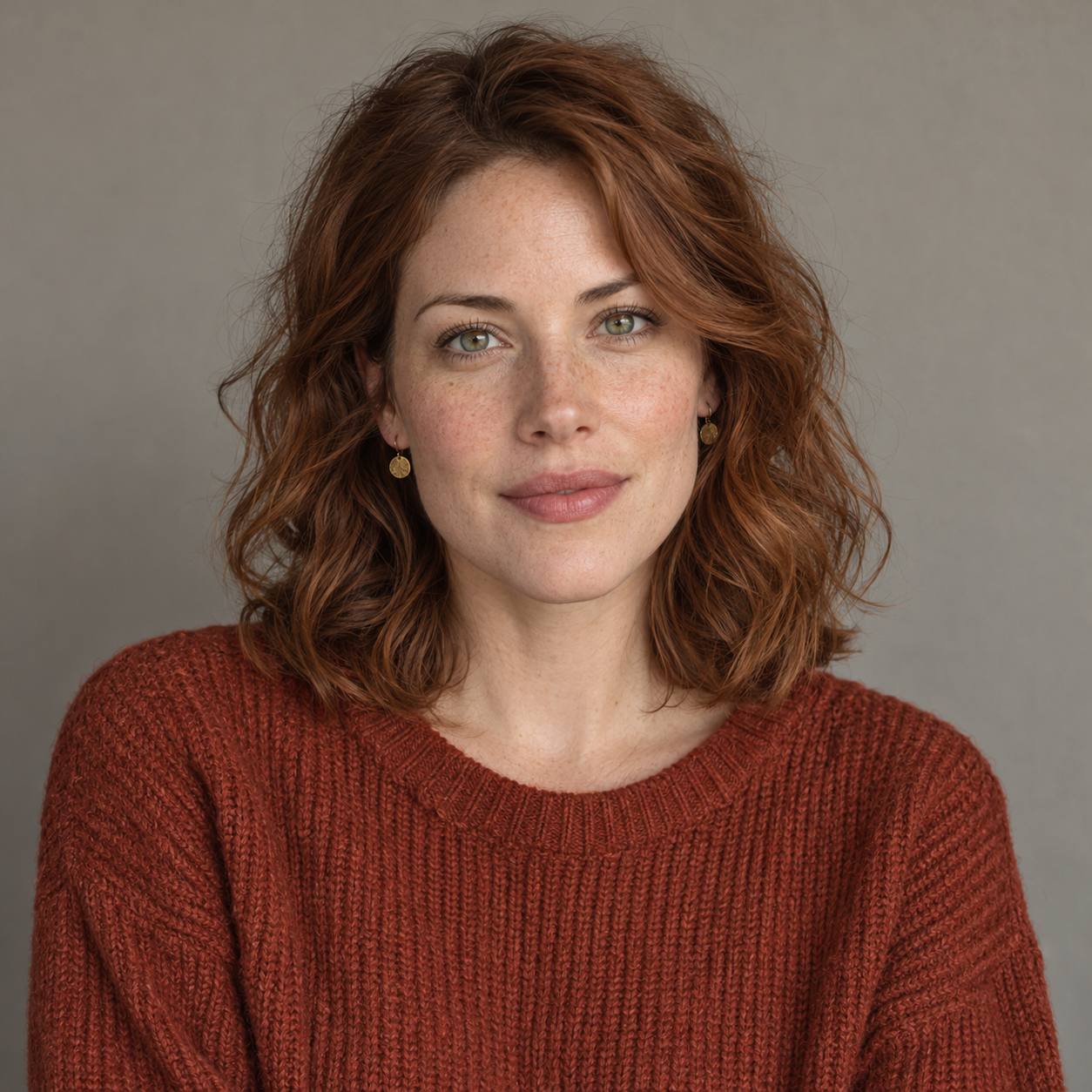 A separate AI-created adult portrait showing the photo needed for the human role.